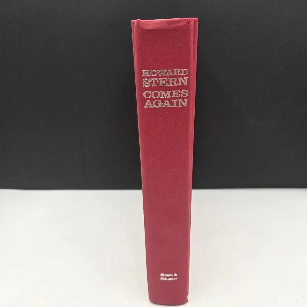 Howard Stern Comes Again Hardcover Book 1st Ed 2019 Red Simon & Schuster